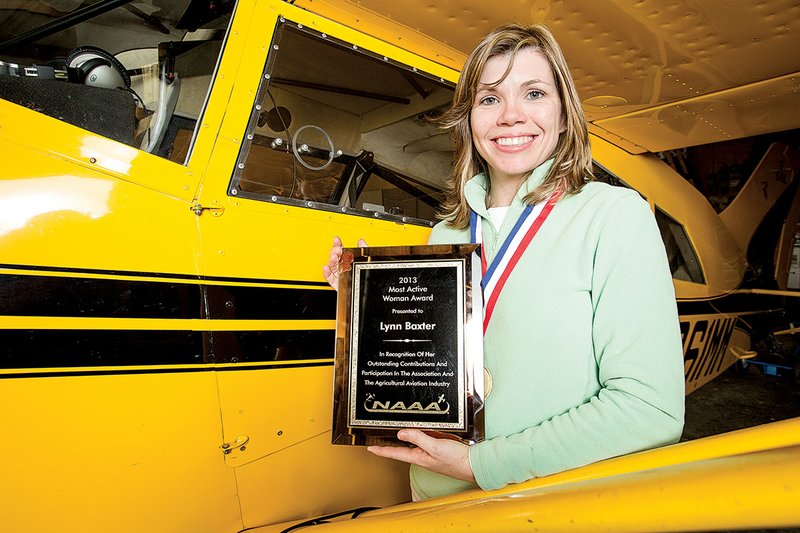 Lynn Baxter of Cabot recently received the National Agricultural Aviation Association’s Most Active Woman Award at the association’s national conference in Reno, Nev.