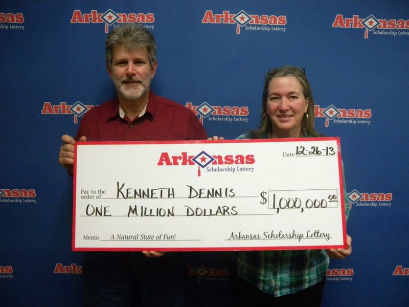 Russellville resident Kenneth Dennis, pictured with his wife, Colleen, says they plan to share his winnings with their children and to save for retirement. 