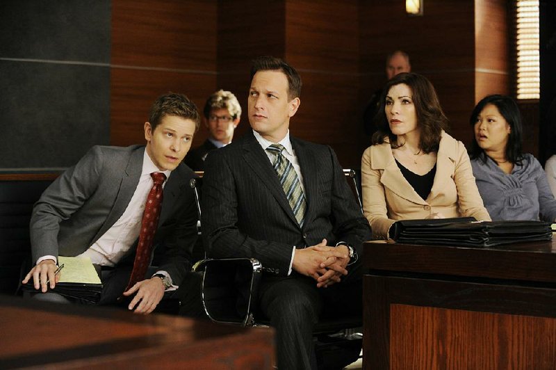 Matt Czuchry (from left), Josh Charles and Julianna Margulies star in The Good Wife. 