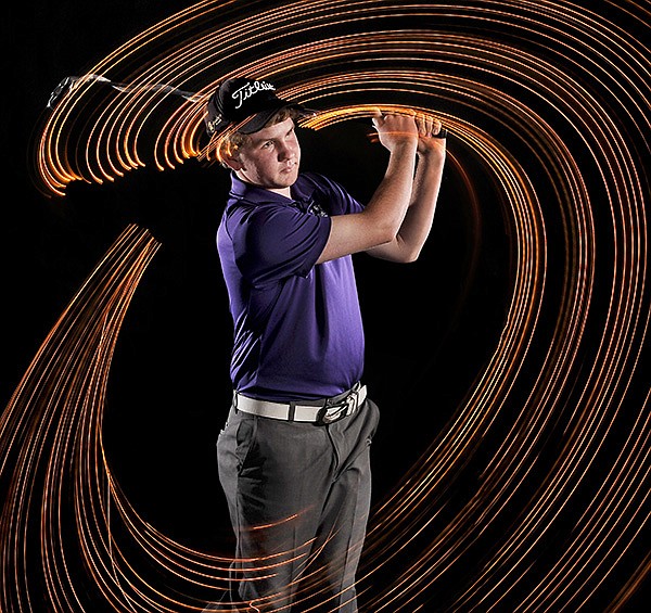 STAFF PHOTO ILLUSTRATION BEN GOFF 
Luke Long of Fayetteville is the NWA Media Golfer of the Year.