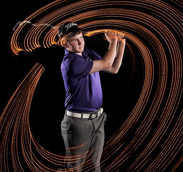 STAFF PHOTO ILLUSTRATION BEN GOFF 
Luke Long of Fayetteville is the NWA Media Golfer of the Year.