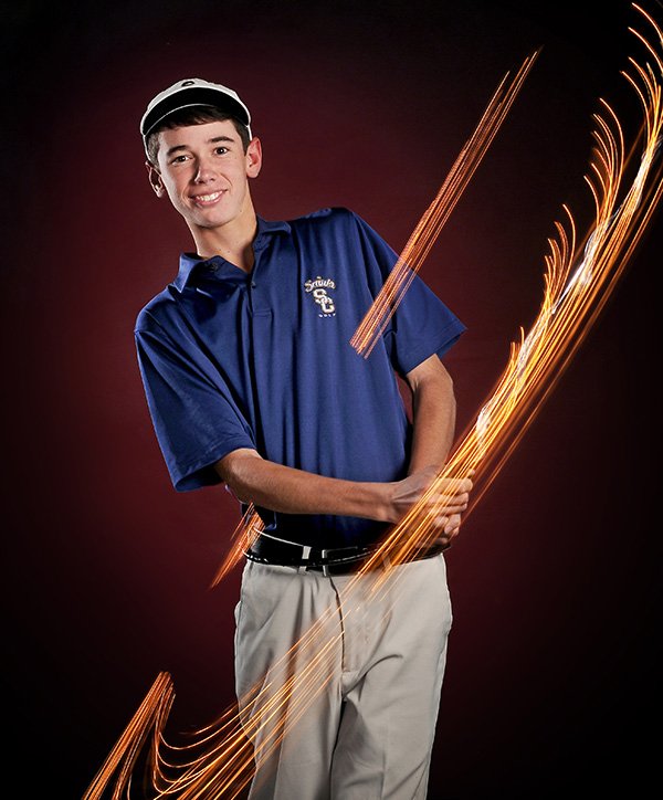 STAFF PHOTO ILLUSTRATION BEN GOFF 
Kyle Robinson of Shiloh Christian is the NWA Media Boys Golf Newcomer of the Year.