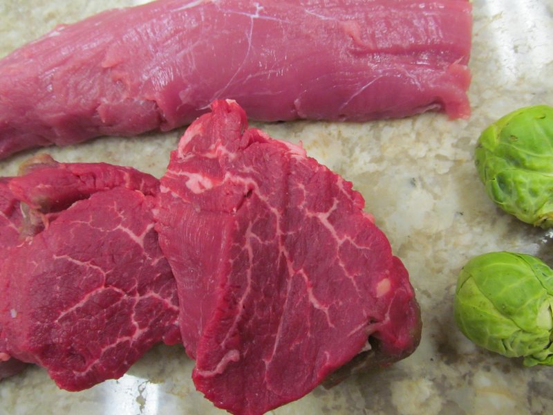 Lean proteins, like beef or pork tenderloin (shown), chicken or fish, along with fresh vegetables and whole grains are the building blocks of the most popular and healthy diets for 2014. Simple ingredients, prepared with simple techniques such as roasting or braising, add little fat and great depth of flavor from herbs and other seasonings. Finding as many of these ingredients locally, sometimes known as "Farm to Table," is the number one restaurant trend for 2014.