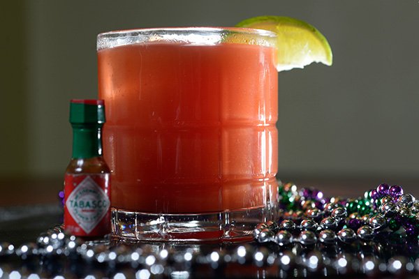 STAFF PHOTO ANTHONY REYES 
Recipes to combat the New Year’s Day hangover include the Hairpin with vegetable juice, Irish cider and Tabasco sauce.