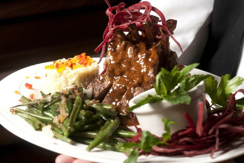Rack of Lamb is one of the prime nonsteak entrees at Arthur’s Prime Steakhouse. 