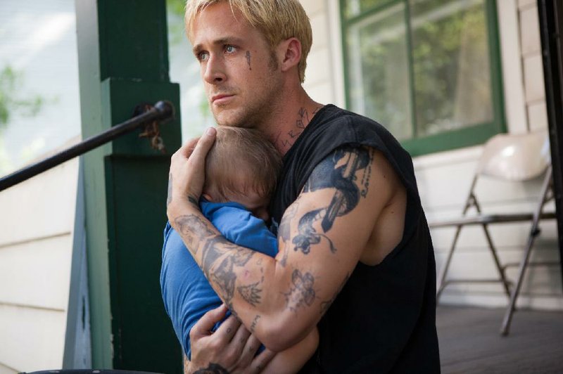 Ryan Gosling plays an enigmatic motorcycle stunt rider in The Place Beyond the Pines. 