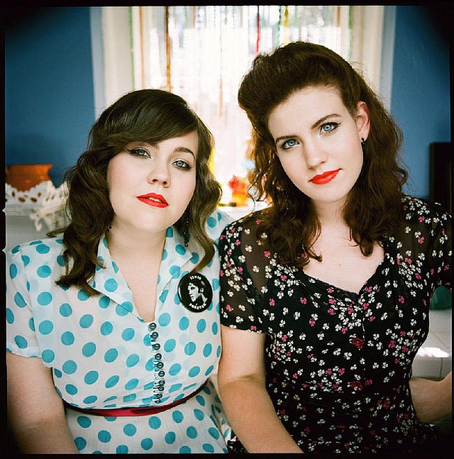 The Secret Sisters are Laura (left) and Lydia Rogers.