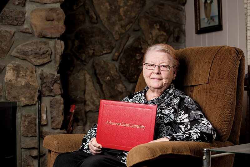 In August 2009, Marjorie Peterson, now 83, enrolled at Arkansas State University-Heber Springs, where she earned two associate degrees in five semesters. On Dec. 12, she recieved a bachelor’s degree from ASU-Beebe.