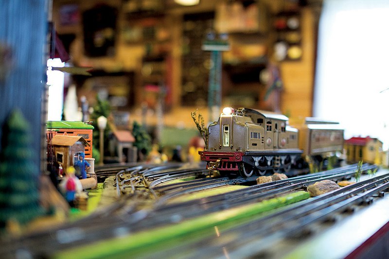 Some of the trains at the two-story Ruland Junction Toy Train Museum in Heber Springs are close to 100 years old. Most of the trains were collected by Wayne Ruland; his late brother, Gary; and their father, Ed.