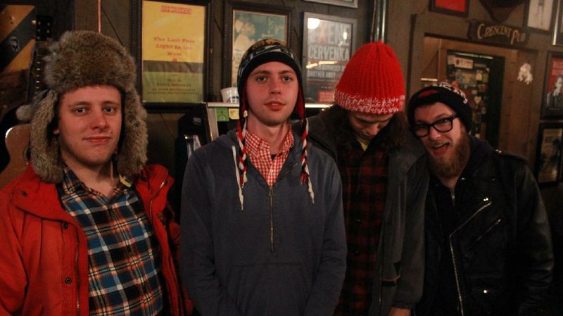 Little Rock band Bombay Harambee — Alexander Jones (from left), Trent Whitehead, Kurt Delashmet and David Aspesi — celebrates the release of its new EP with a show tonight at White Water Tavern. 