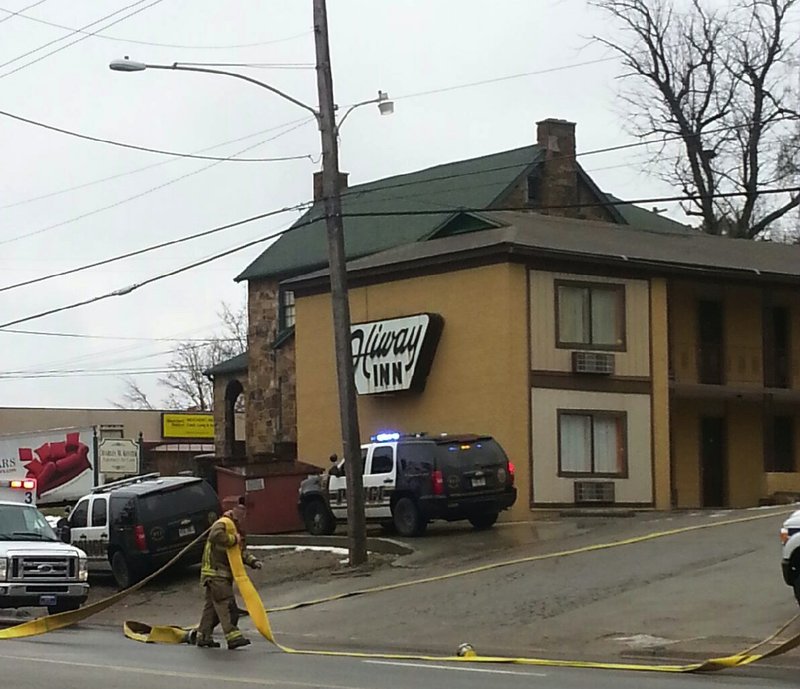 Authorities responded Thursday to a fire at Hi-Way Inn on College Avenue in Fayetteville. <a href="http://www.nwaonline.com/news/2014/jan/09/coroner-scene-fire-fayetteville-motel/">(related story)</a>