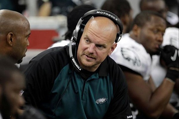 Rory Segrest coached four seasons with the Philadelphia Eagles before returning to Samford in 2011. (AP Photo/Paul Sancya) 