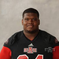 Markel Owens is pictured in this photograph from the Arkansas State University website.