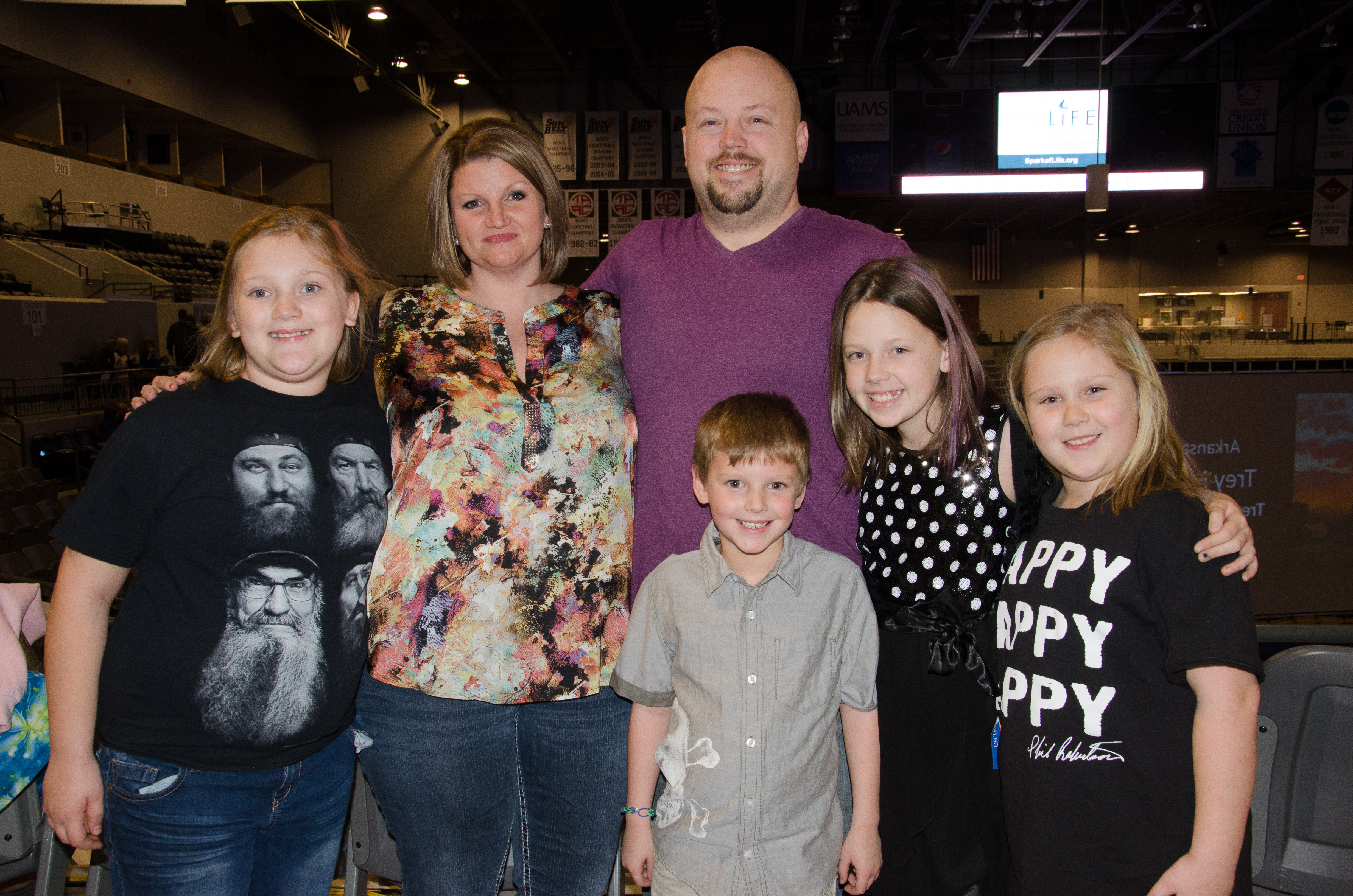 Jayna, Kelly and Jeremy Murphy with Brooklyn and Lauren Graves and Dillon Coole