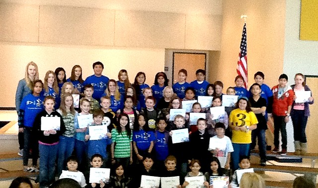 Submitted Photo Students from Decatur Northside Elementary s fourth, fifth and sixth grade classes received their certificates during an afternoon assembly on Jan. 16. The assembly marked the second quarter honor roll and citizenship awards.
