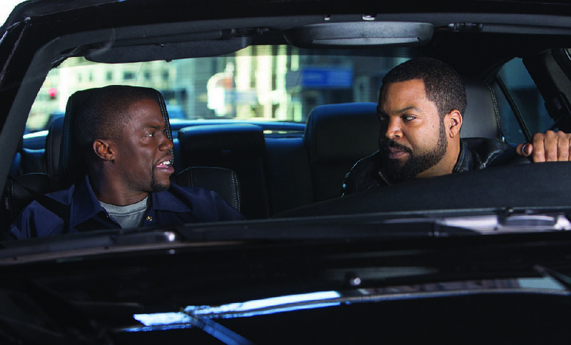 (L to R) KEVIN HART and ICE CUBE lead the lineup in "Ride Along", the new film from the director and the producer of the blockbuster comedy "Think Like a Man". When a fast-talking guy joins his girlfriend's brother--a hot-tempered cop--to patrol the streets of Atlanta, he gets entangled in the officer's latest case. Now, in order to prove that he deserves his future bride, he must survive the most insane 24 hours of his life. 