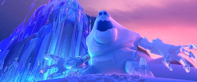 The abominable Marshmallow is more fearsome than his name might suggest in Frozen. 