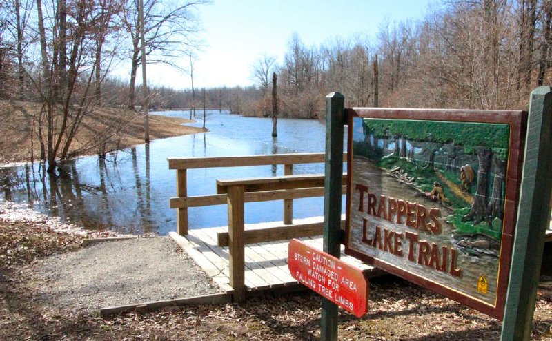 Trappers Lake Trail is just one of several hikes at Davidsonville Historic State Park near Black Rock.
Arkansas Democrat-Gazette/MICHAEL STOREY