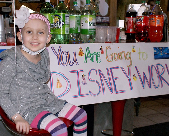 Lexie s eyes sparkled and she was all smiles at the surprise Make A Wish party held for her on Jan. 23.
