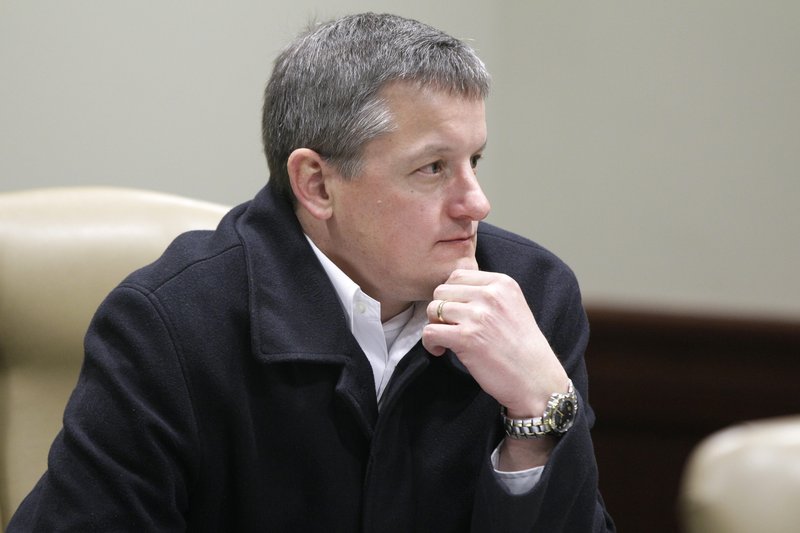 Rep. Bruce Westerman, R-Hot Springs,attends a meeting of the House Rules Committee at the Arkansas state Capitol in Little Rock, Ark., Wednesday, Jan. 29, 2014. The committee recommended that Westerman and another House member running for Congress be allowed to raise campaign funds during next month's legislative session, but Speaker of the House Davy Carter said Friday that the House would not pursue the proposal.