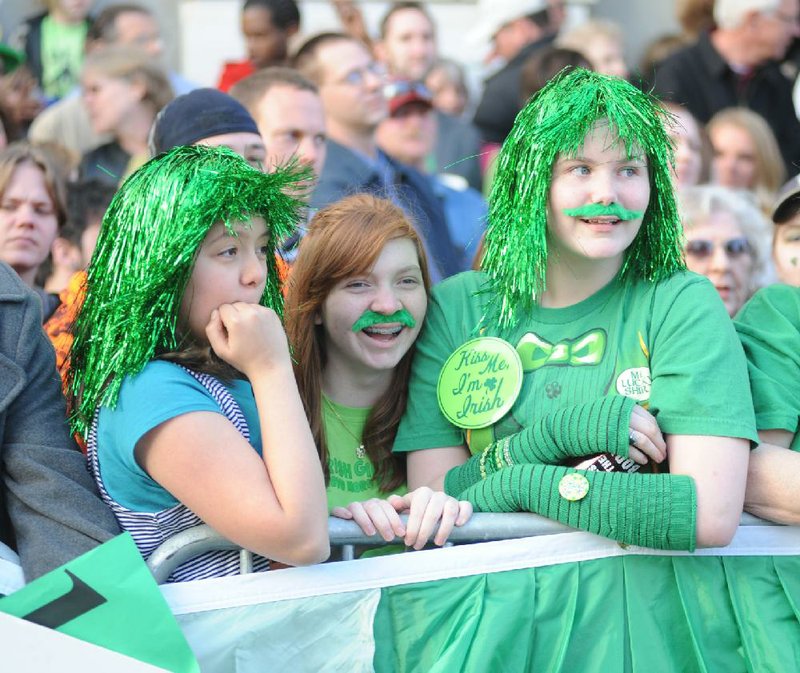 “First Ever 11th annual” World’s Shortest St. Patrick’s Day Parade in downtown Hot Springs on March 17.