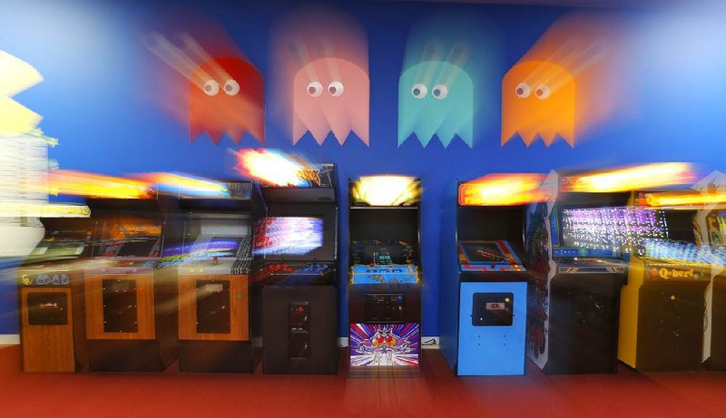 Arkansas Democrat-Gazette/JOHN SYKES JR. - A time-lapse zoom in Sherwood's Z82 Retrocade game arcade.  020714