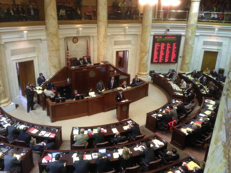 The House takes up a bill Tuesday afternoon, Feb. 18, 2014, to fund the private option Medicaid expansion bill.
