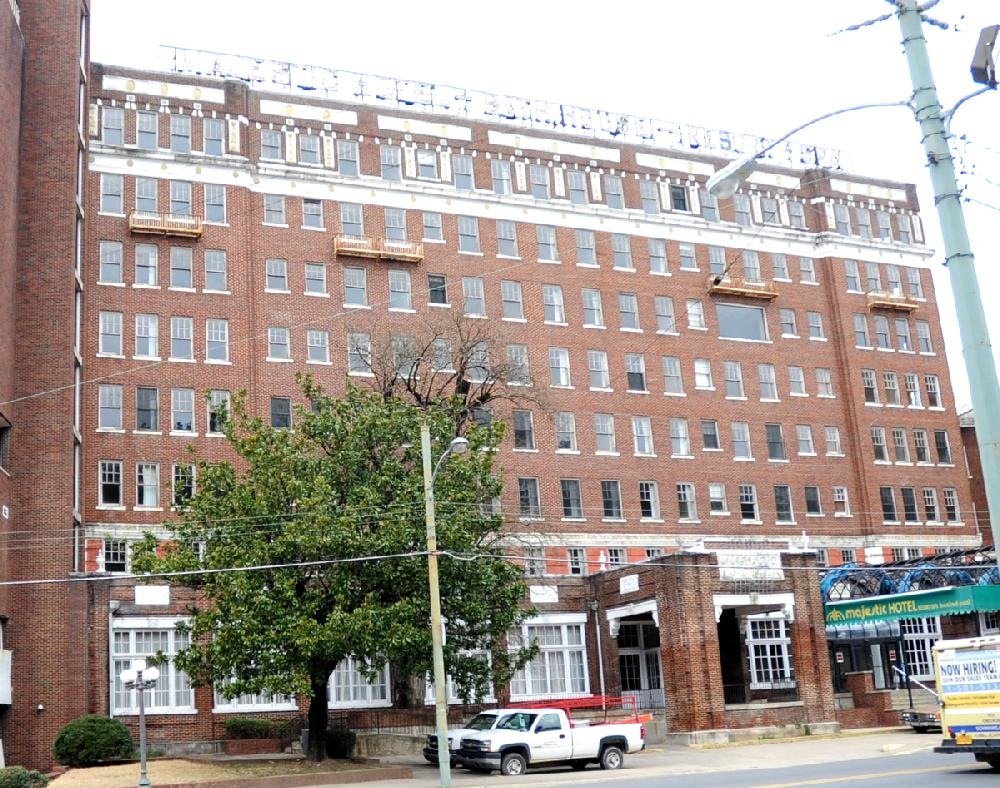 Majestic Hotel in Hot Springs boarded up