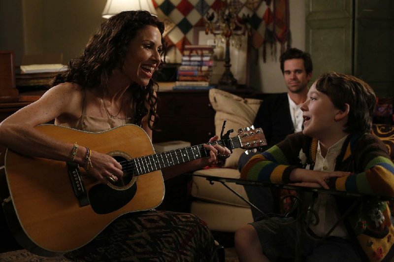 NBC’s About a Boy stars (from left) Minnie Driver as Fiona, David Walton as Will and Benjamin Stockham as Marcus. 