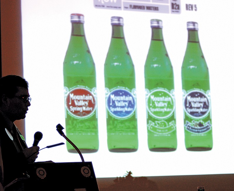 The Sentinel-Record/Mara Kuhn ROTARY PRESENTATION: Breck Speed, chairman and CEO of Mountain Valley Spring Water, told members of the Hot Springs National Park Rotary Club on Wednesday that the company is in a unique position in the bottled water business.