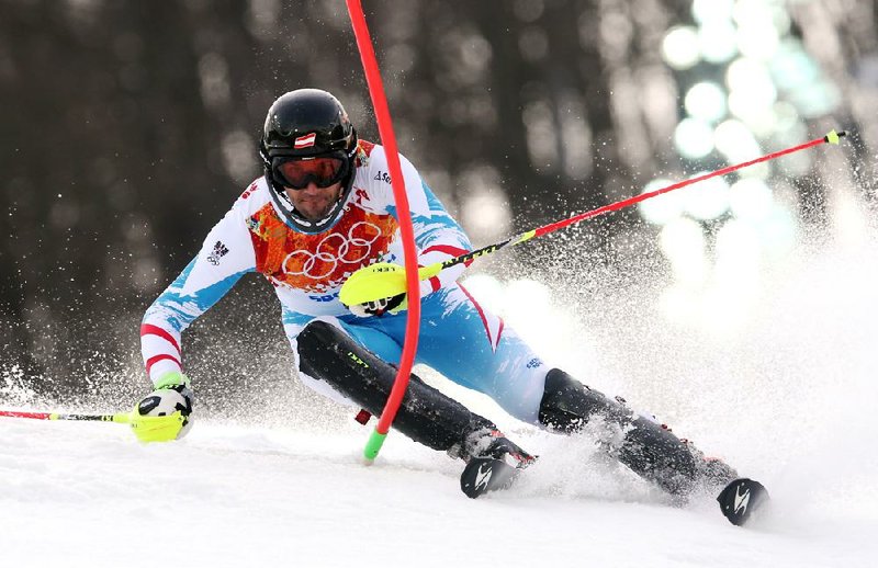 Austrian skier Mario Matt won the gold medal in the men’s slalom Saturday in Krasnaya Polyana, Russia. Matt, 34, beat teammate Marcel Hirscher by 0.28 of a second to become the oldest men’s Olympic slalom champion and the oldest Olympic Alpine gold medalist. 