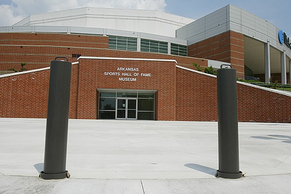 The entrance to the Arkansas Sports Hall of Fame at Verizon Arena in North Little Rock. 