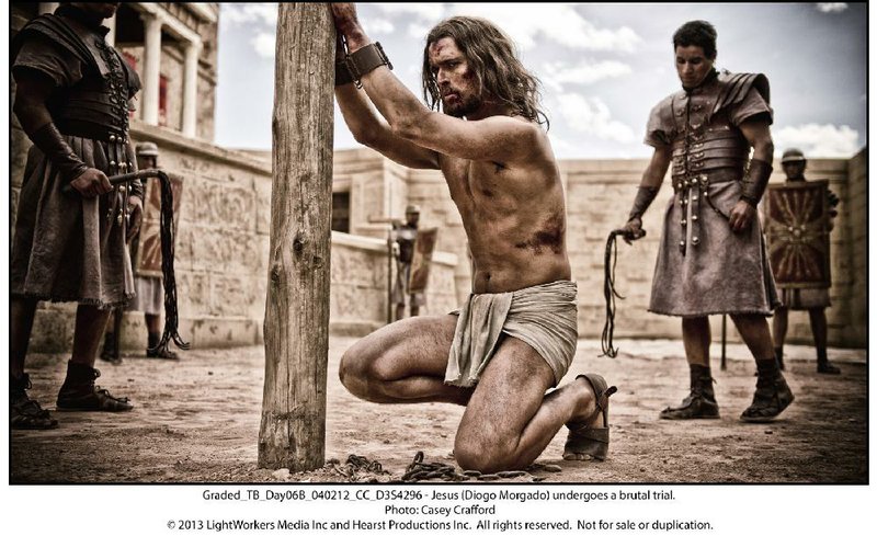 Jesus Christ (Diogo Morgado) makes the ultimate sacrifice in the Bible story Son of God. 