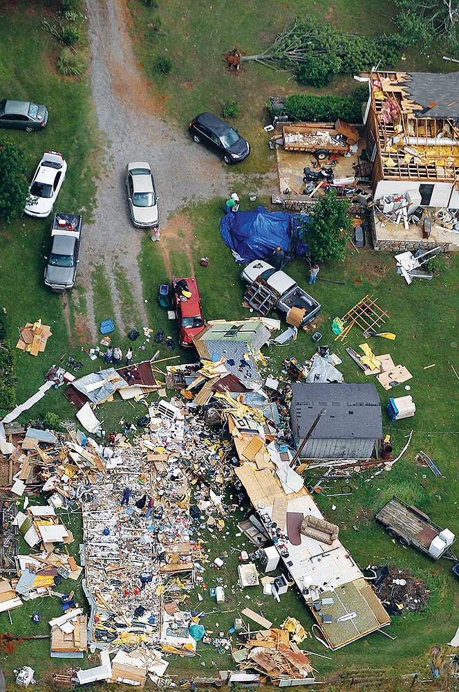 Severe thunderstorms brought flooding rains and destructive tornadoes to the state late in May 2013, toward the end of the primary severe-weather season in Arkansas. The damage seen here occurred in Pearcy in western Garland County. March through May is typically the most active for severe weather in The Natural State. To remind the state’s residents of this, the National Weather Service has announced that today through Saturday is Severe Weather Awareness Week in Arkansas.