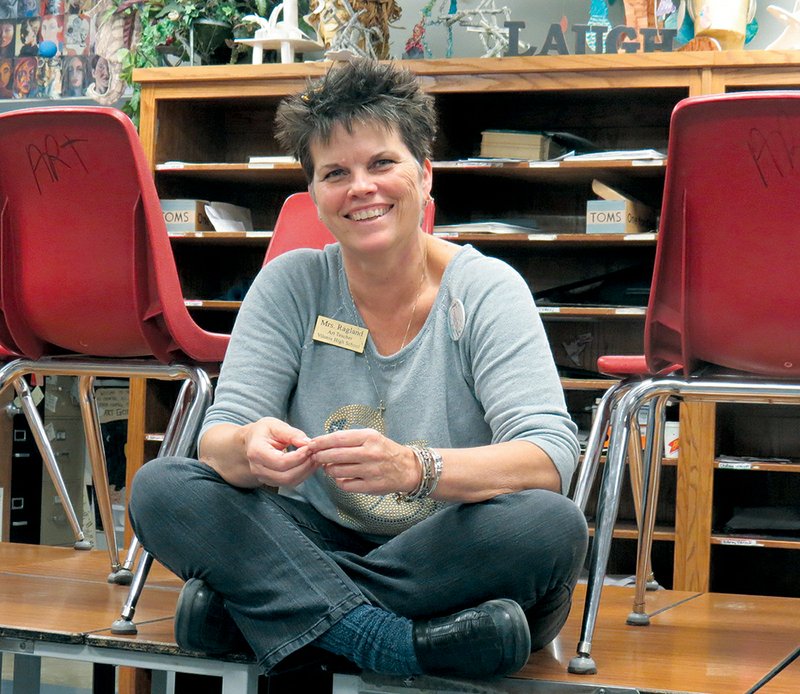 Sandy Ragland has been the Vilonia High School art teacher for 31 years. She has been recognized, along with 16 other teachers, for  “exemplifying the highest standards of the teaching profession” by the Vilonia School District.