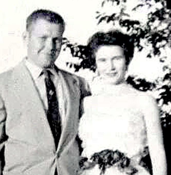 Donald Clark and Carolyn McFall on Feb. 18, 1956