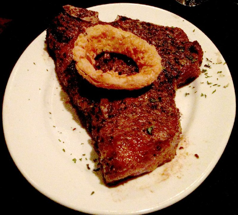 The Porterhouse weighs in at 24 ounces at Rocket 21 in North Little Rock. 