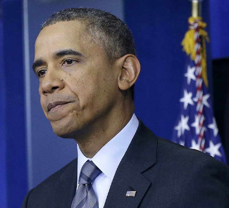 President Barack Obama talks about the situation in Ukraine on Thursday at the White House, saying a referendum on separating Crimea from the country would violate international law. 