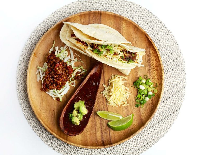 Tacos With Spicy, Smoky Lentils are a flavorful, meatless alternative to traditional tacos. 