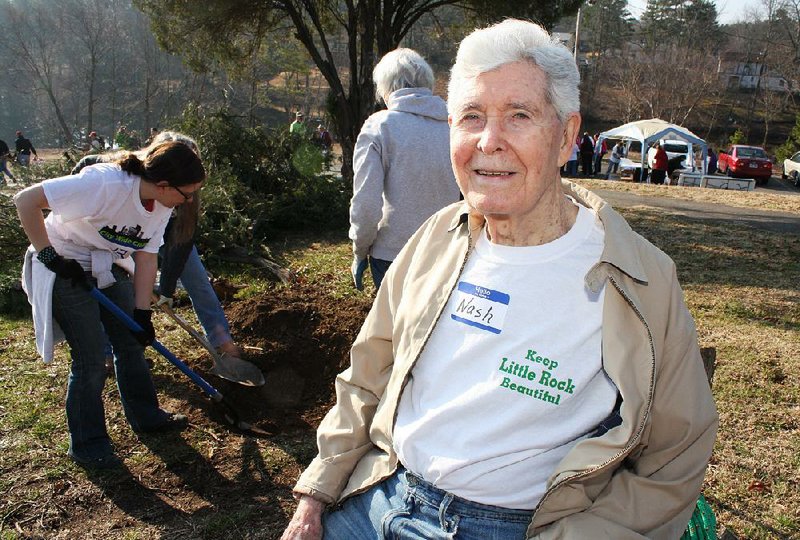 Nash Abrams, 89, was one of the founders of Keep Little Rock Beautiful. The Great American Cleanup kicked off March 1 and runs through May. 