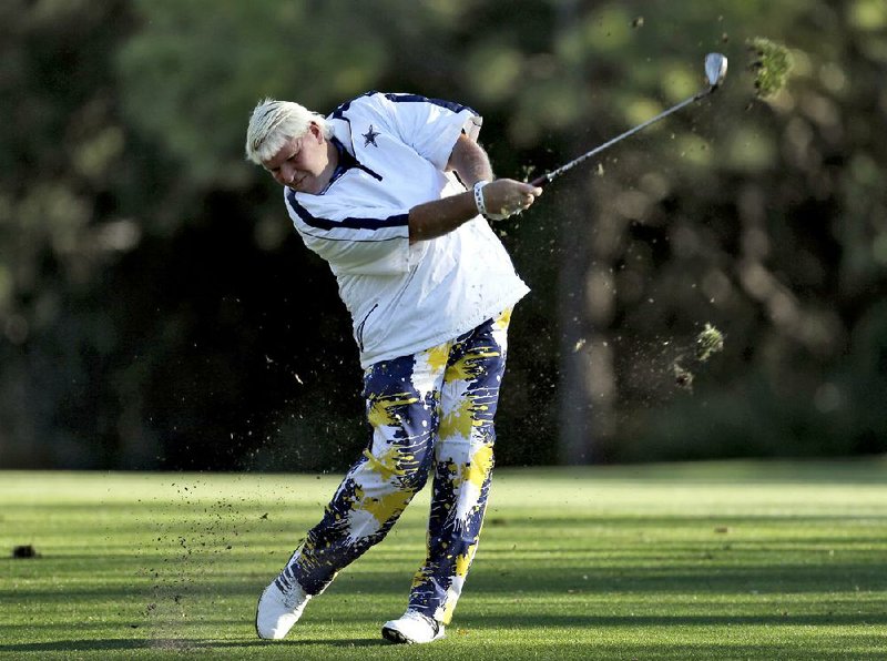 Dardanelle’s John Daly shot a 12 on the par-4 12th hole Friday in the Valspar Championship en route to a 19-overpar 90. But, he said, “There are more important things in life than a round of golf.” 