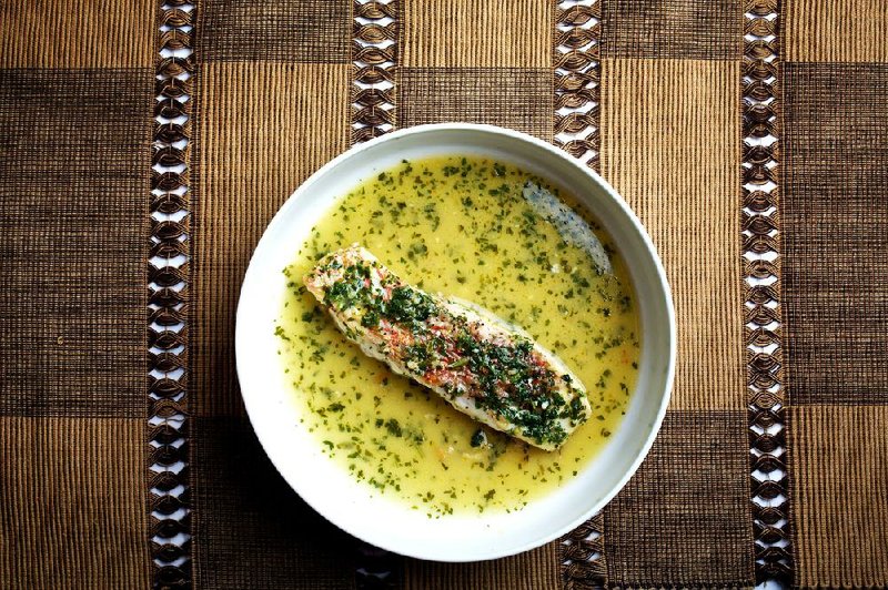 Quick-Braised Snapper in Cilantro Broth 