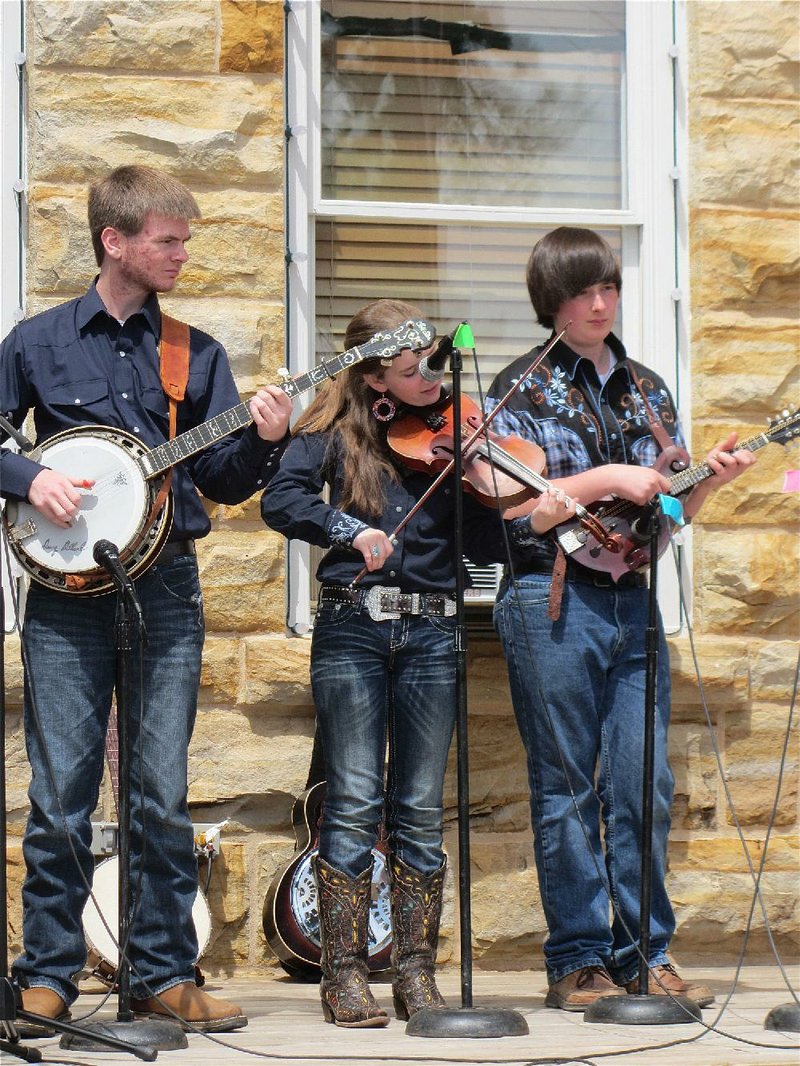 Courthouse Square in Mountain View will serve as the stage for an array of performers April 18-20 during the Arkansas Folk Festival. 
