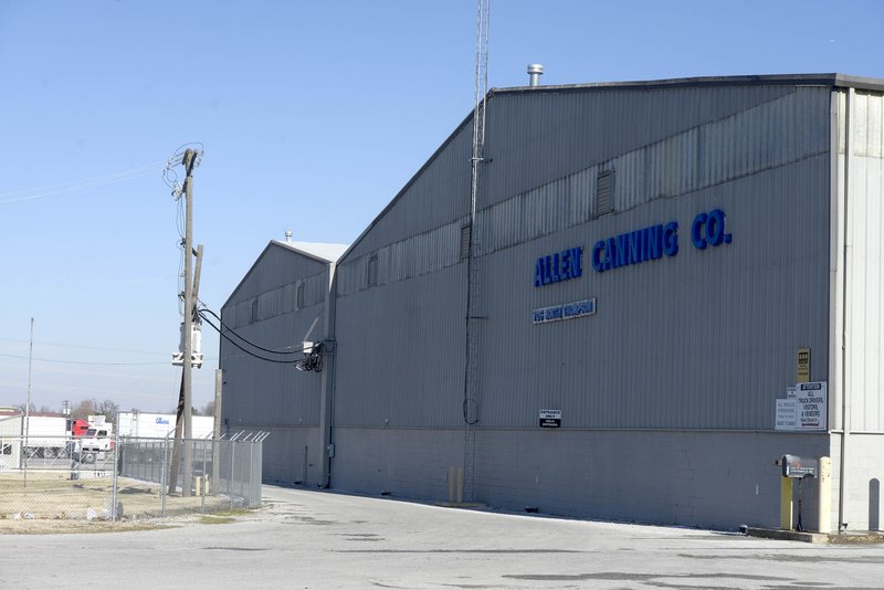 FILE PHOTO &#8212; An Allen Canning facility is located in Springdale. The company, which filed for bankruptcy, was recently bought by an out-of-state group.