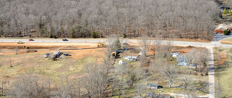 Photograph submitted U.S. Highway 62 is undergoing work to widen a section of the highway near Garfield.