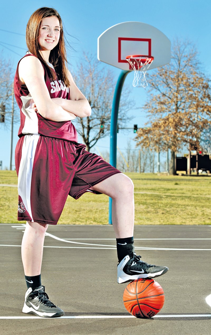  STAFF PHOTO JASON IVESTER Baily Cameron of Siloam Springs is the All-NWA Media Girls Basketball Player of the Year.