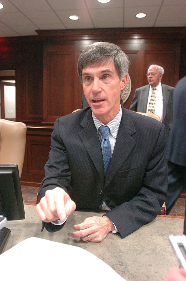 Former state Sen. Gilbert Baker resigned Wednesday from his executive job at the University of Central Arkansas.