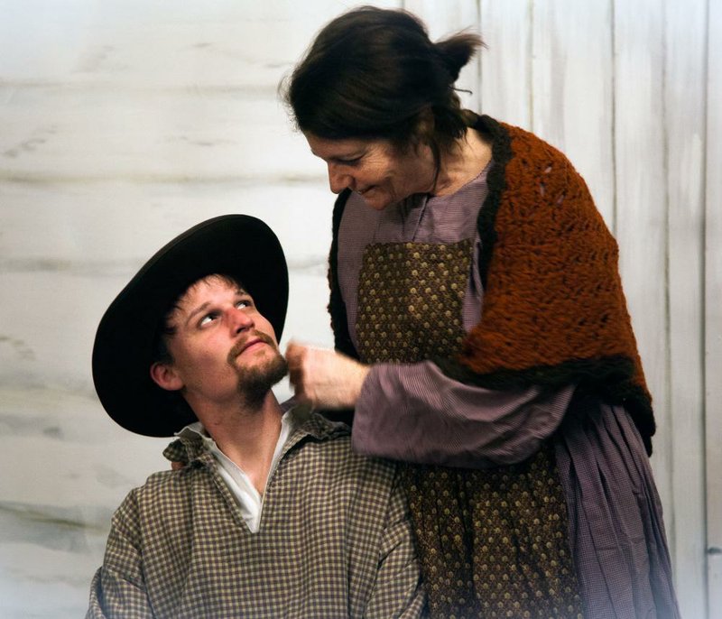 Dustin Alford and Donna Singleton star in The Bridegroom of Blowing Rock at the Old State House Museum. 