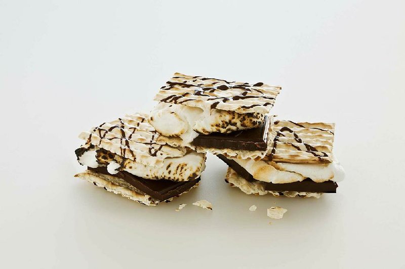 This product image released by Martha Stewart Living shows a recipe for smores, made with matzo. (AP Photo/Martha Stewart Living)