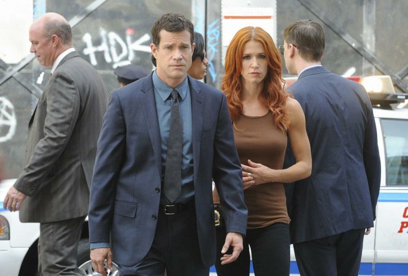 Unforgettable stars Dylan Walsh and Poppy Montgomery. The police procedural airs at 7 p.m. Friday on CBS. 